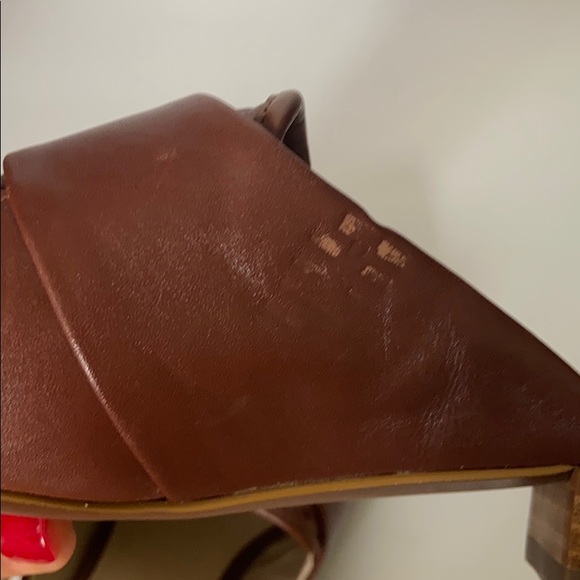 Cole Haan Marlee Cherry Mahogany Weave Mules - Picture 8 of 12